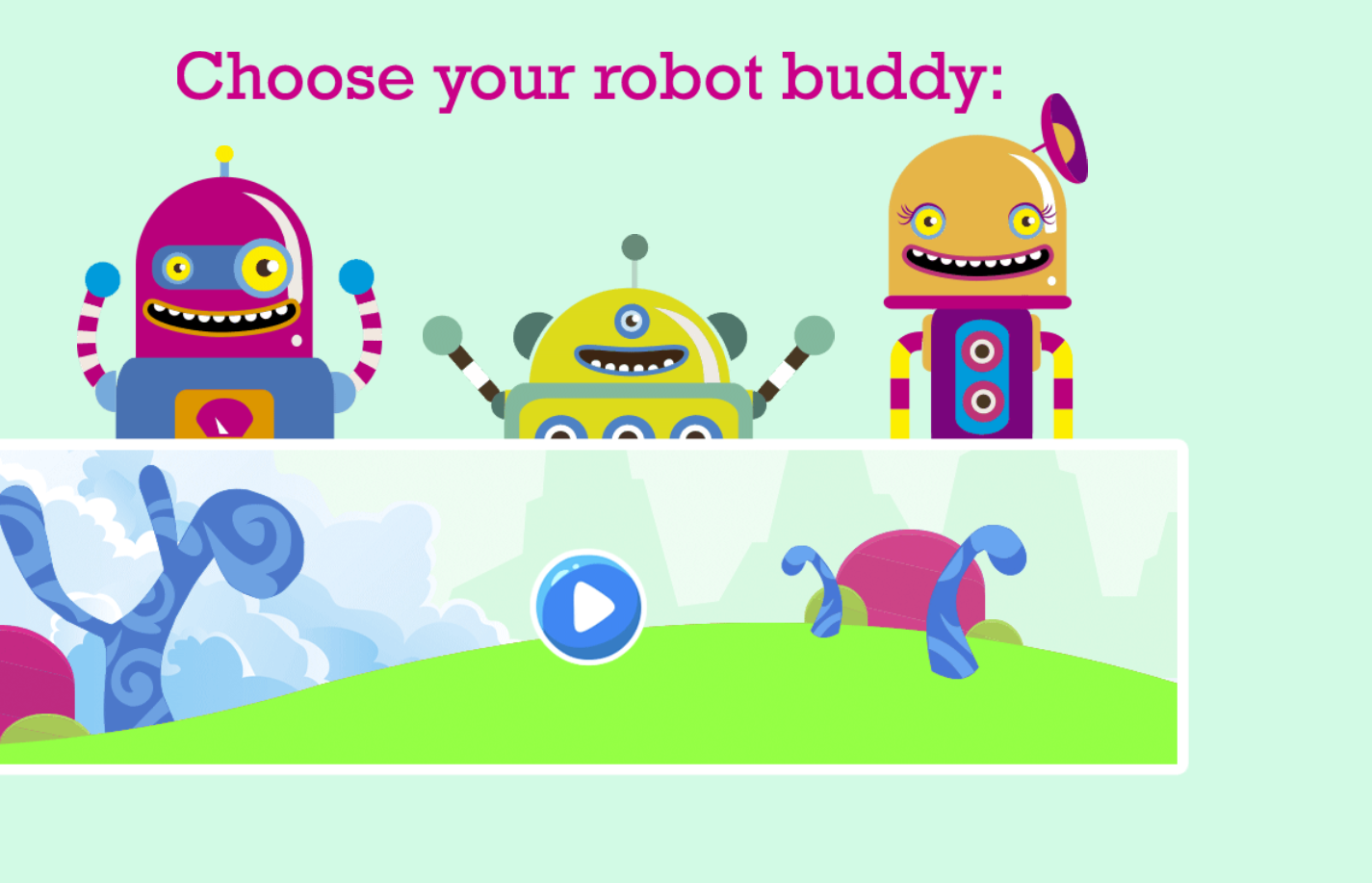 Project Five image 3: animated music controls and playful icons
